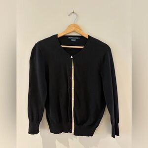 Ralph Lauren Black Ribbon Stripe Women's Cardigan L